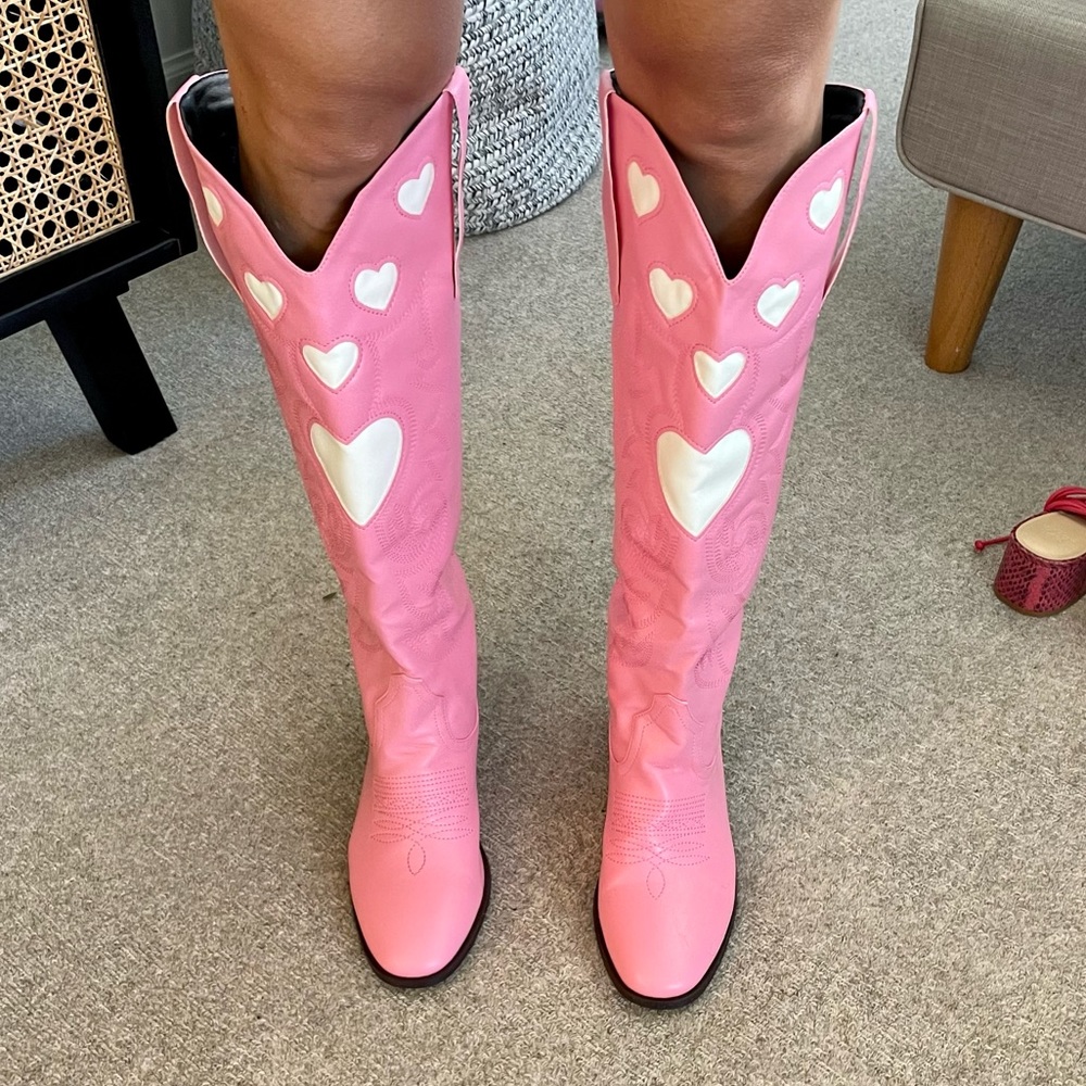 NWOT Pink Cowgirl Boots (city boots copy)